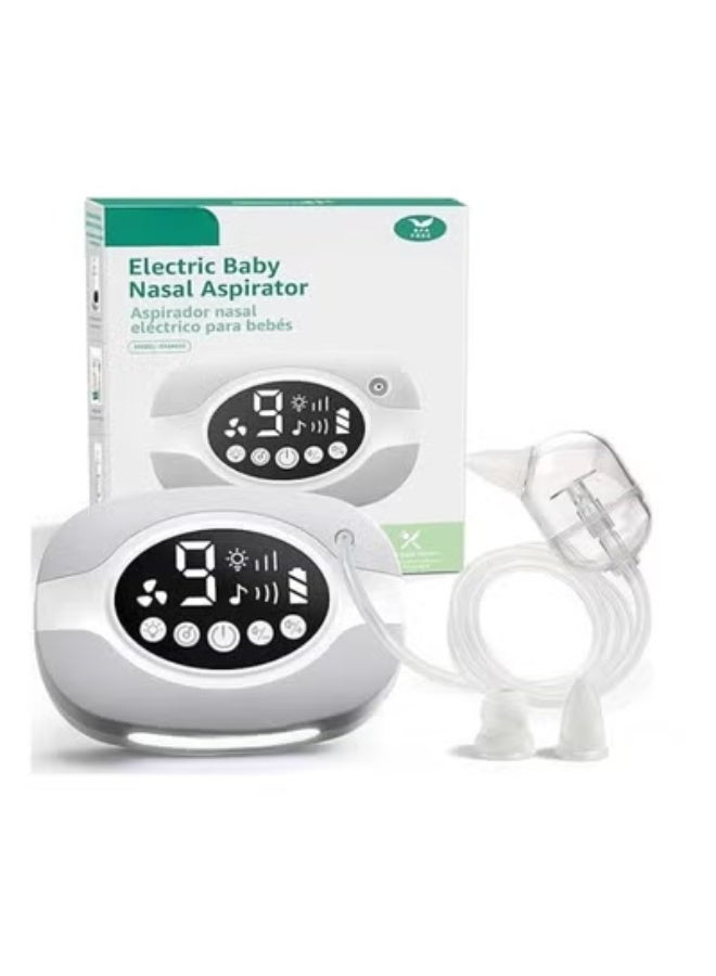 Hospital-Grade Electric Baby Nasal Aspirator - Powerful 9 Adjustable Suction Levels - Rechargeable Nose Sucker with Night Light & Soothing Lullabies - Image 1